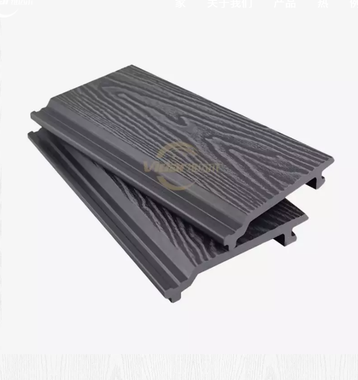 Pannello a parete esterno in WPC in rilievo 3D