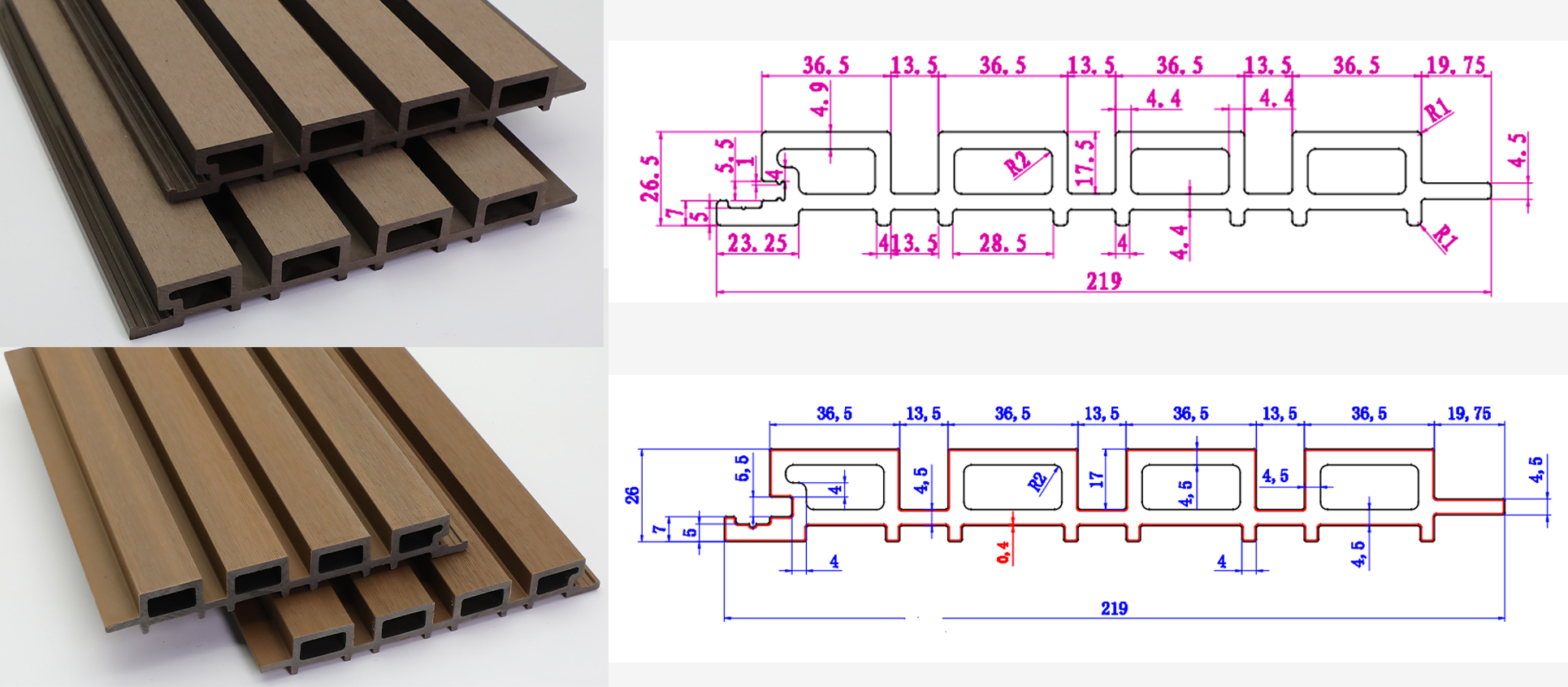 Pannelli per pareti esterne 219*26