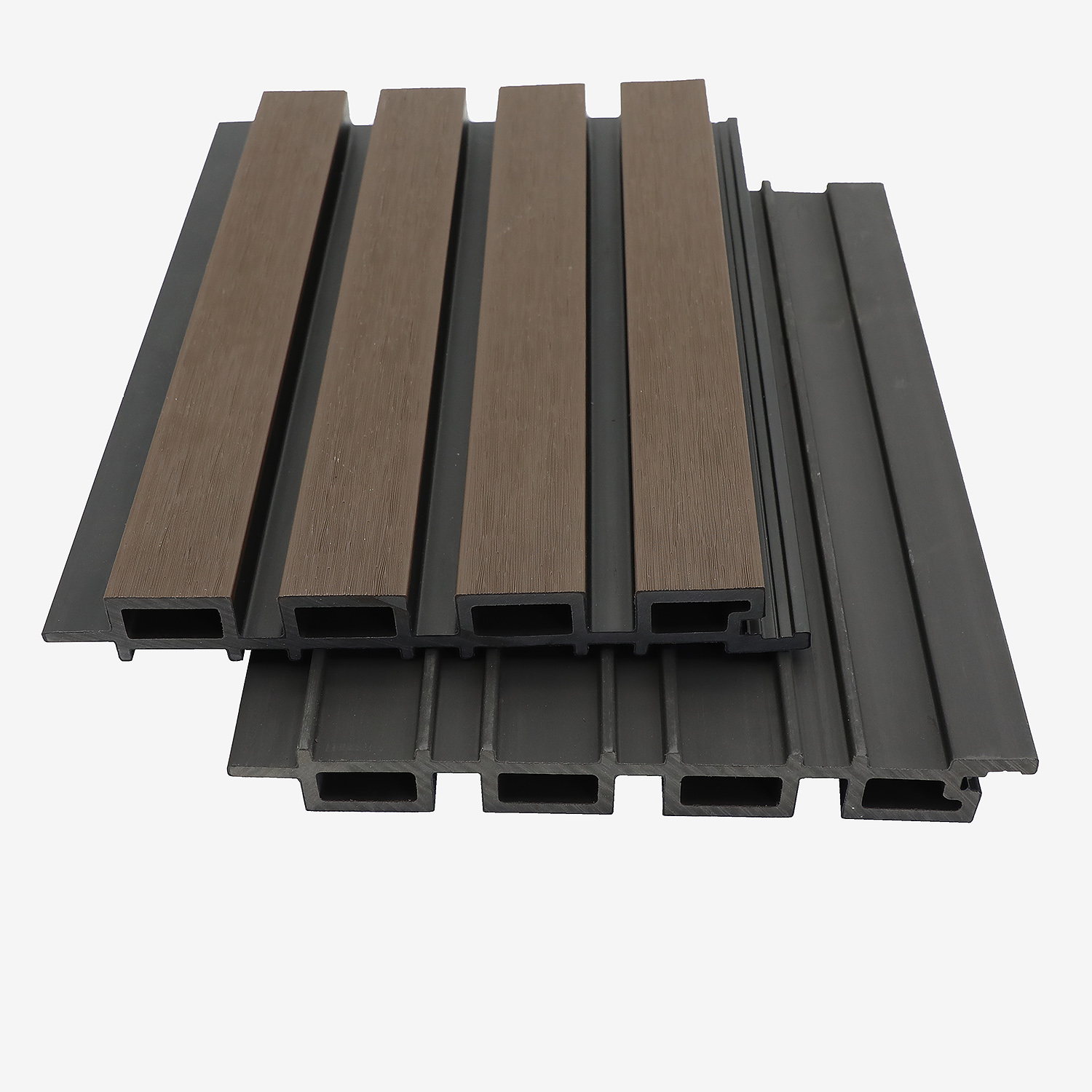 Pannello da parete in WPC bicolore resistente allo sbiadimento